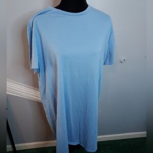 Shein Curve Size 2XL Light Blue T-Shirt Dress
